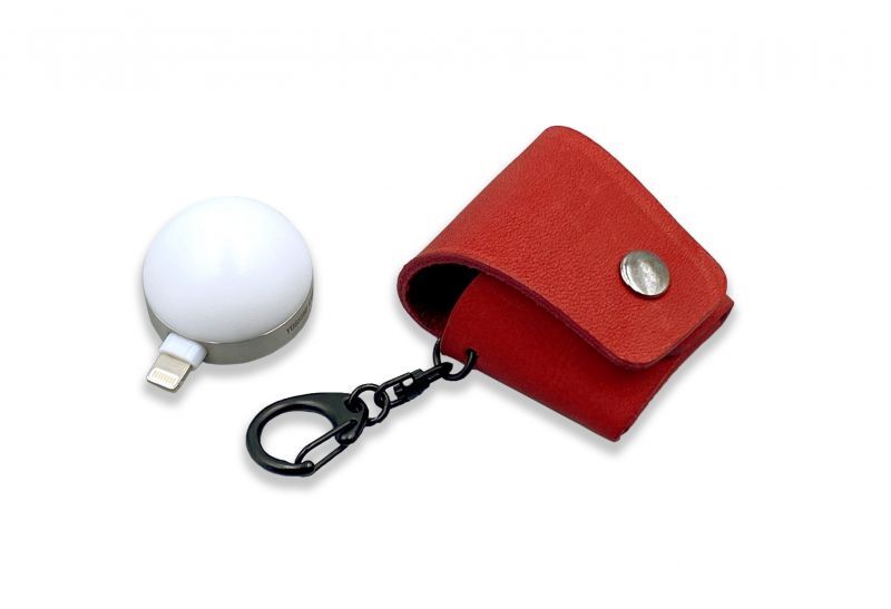 和牛レザーの専用ケースが付属する