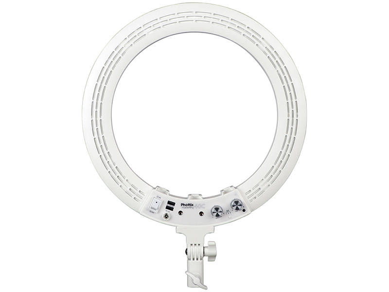 背面には輝度・色温度の調整に対応するダイヤルを搭載している