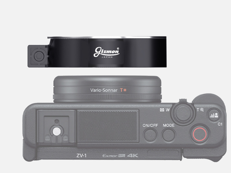 鏡筒の根元部分にネジで固定する