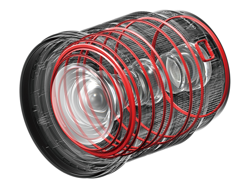 鏡筒に施したシーリング。防塵防滴・耐低温仕様としている