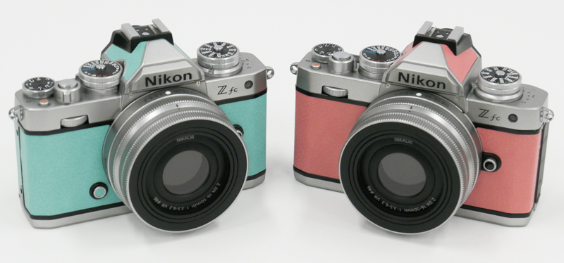 ミントグリーン、コーラルピンク