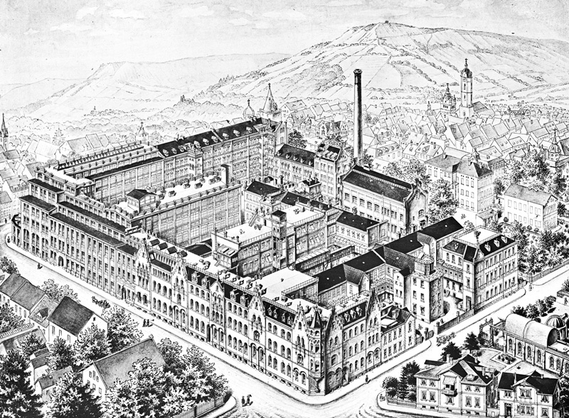 イエナのカールツァイス工場（1908年）