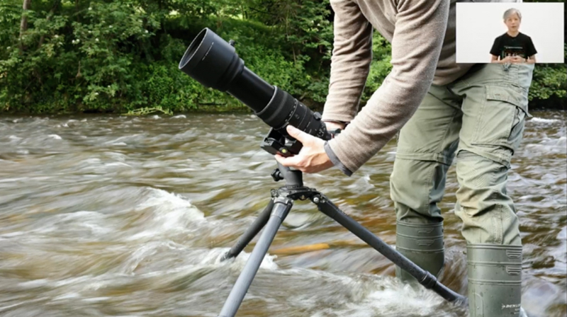 T位置の使用例。自重落下がないという