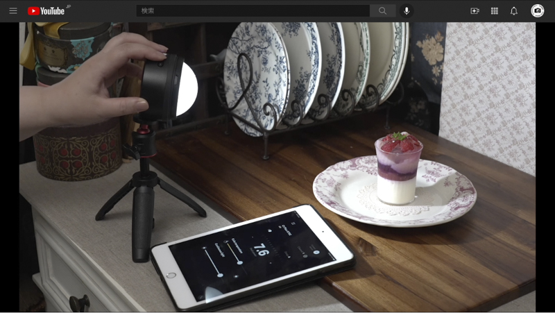 撮影風景。スマートフォンからも操作できる