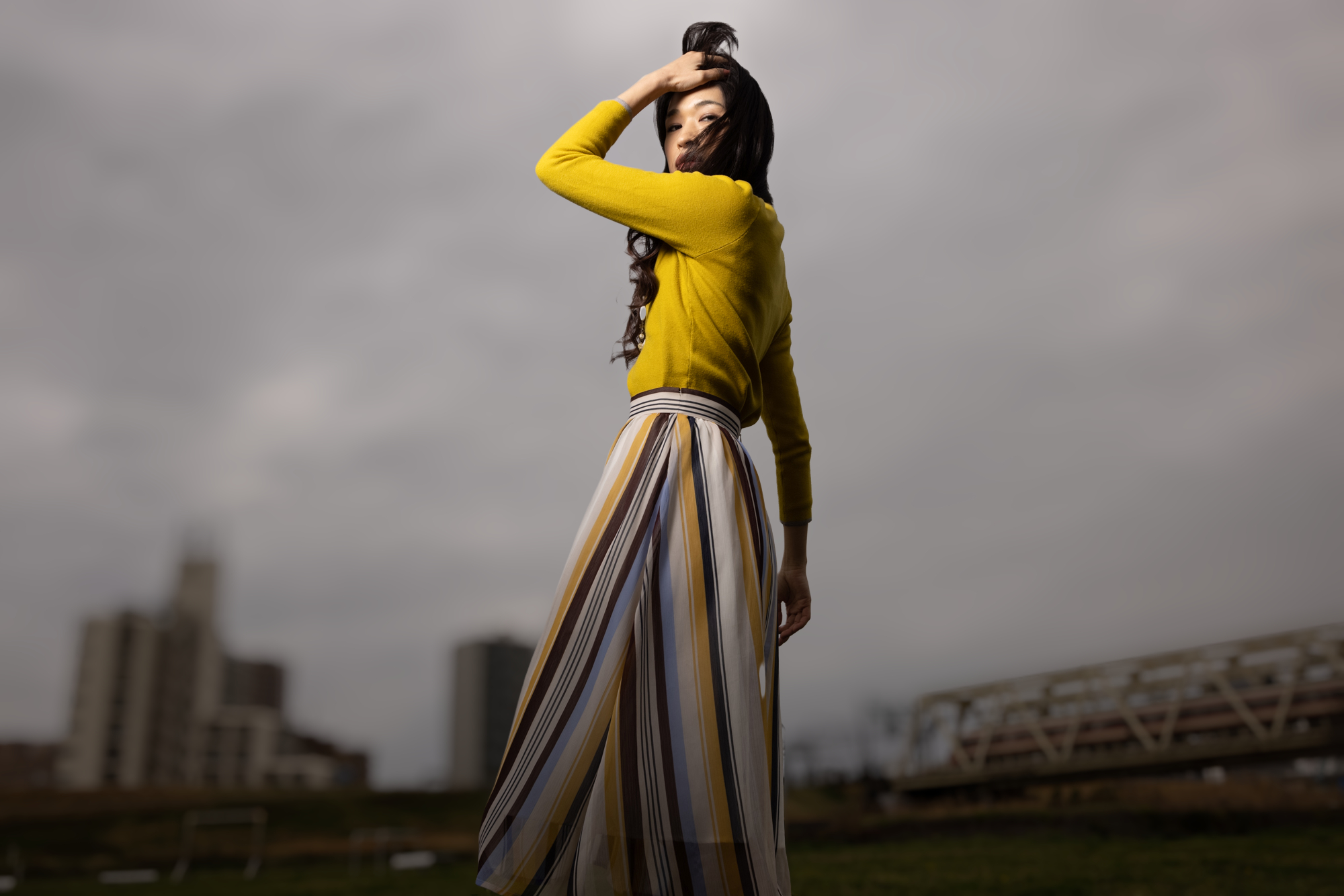 ［深度補正］を-80にしたもの。鉄橋などをさらにボカせた