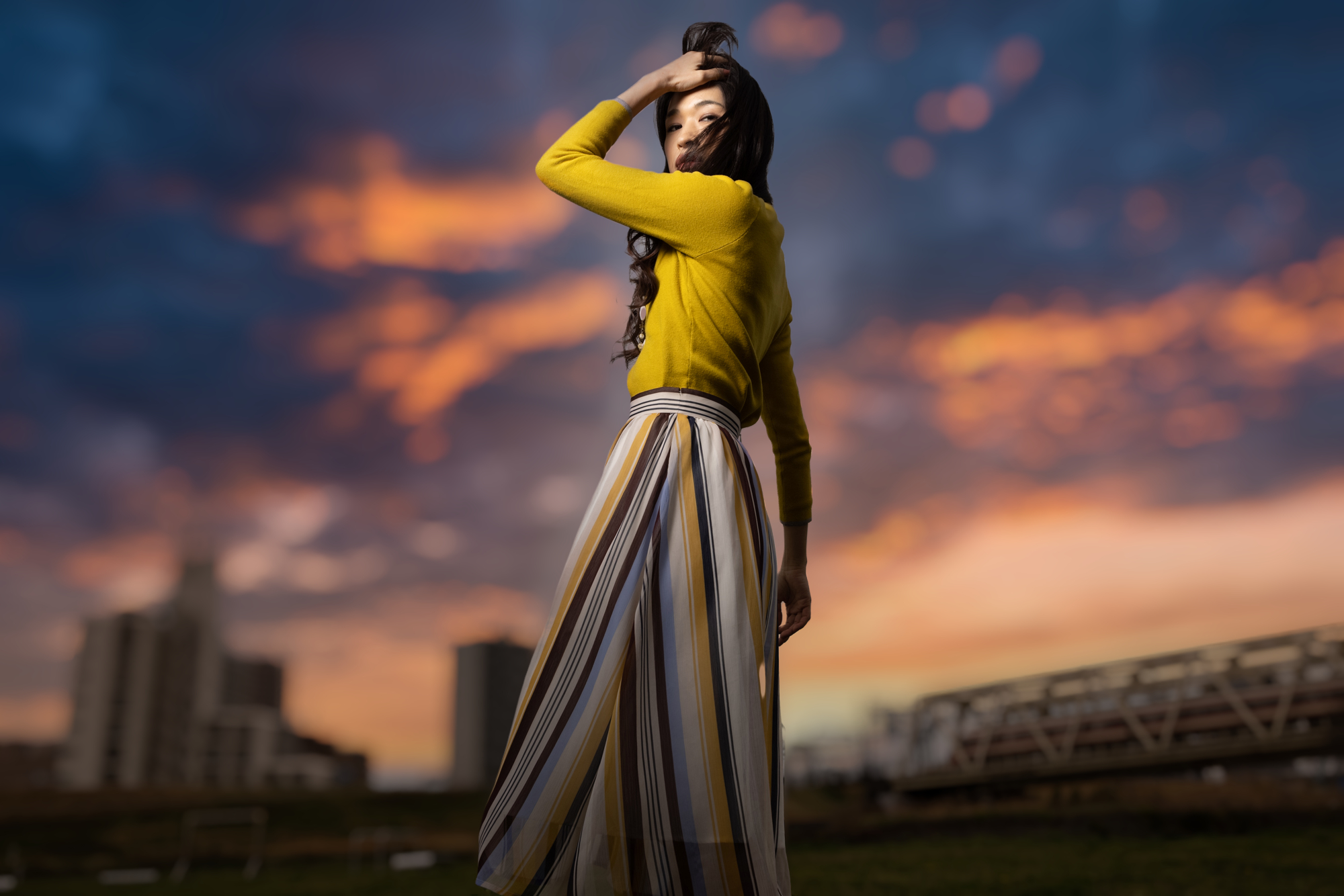 Luminarお得意のAIスカイ・リプレースメントを適用してみた。背景のボケに合わせて空のテクスチャもボカしてくれるので自然だ