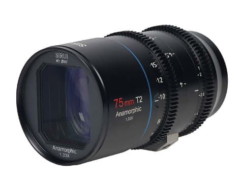 SIRUI、焦点距離24・35・50・75mmのアナモルフィックレンズ4本セット