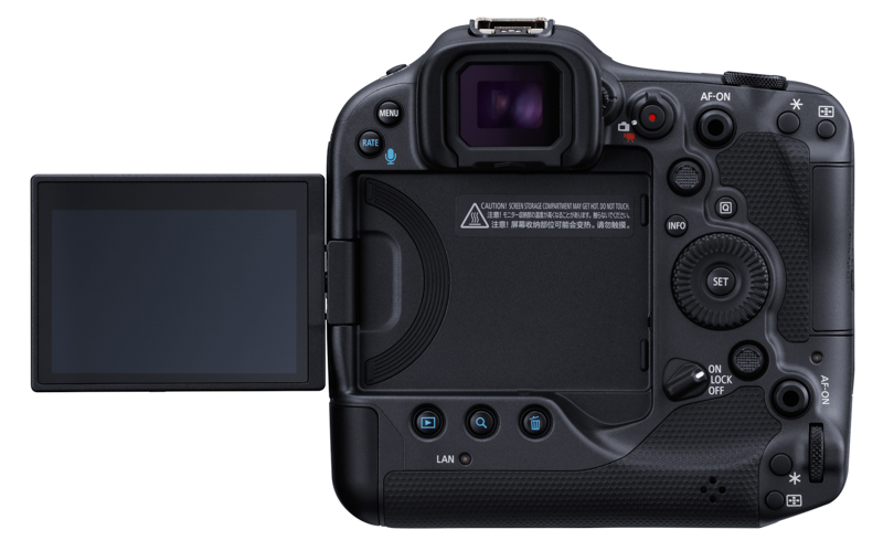 バリアングル式の背面モニターを装備