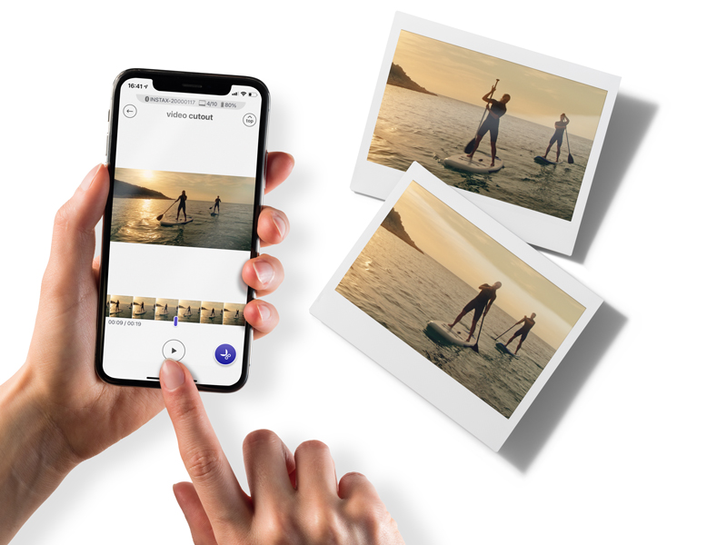 スワイプ操作で動画の切り出しに対応