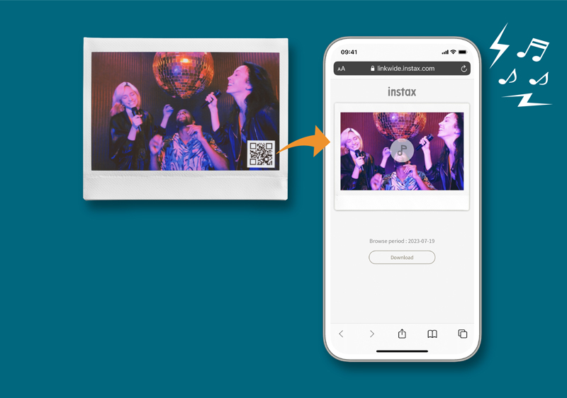 音声情報をQRコード化して添付できる