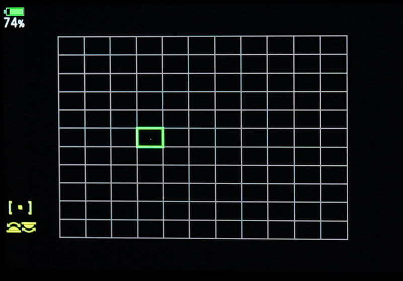 明るい星にAFターゲットを合わせる