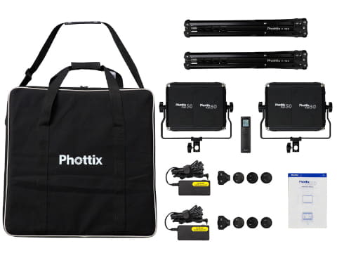 Phottixの薄型LEDライトに2灯セットが登場。スタンドとケース分がお得