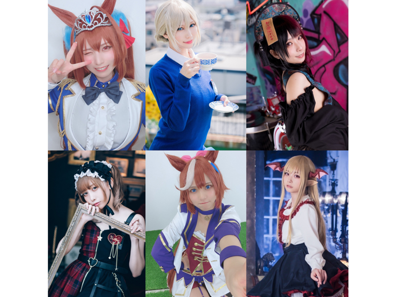 写真上段左から、紗愛さん、ばむさん、misacoさん。下段左から、ひのきおさん、本田夕歩さん、姫綺みみこさん