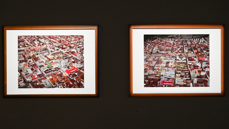 展示室より。左が「UIO 70846」、右が「UIO 70652」