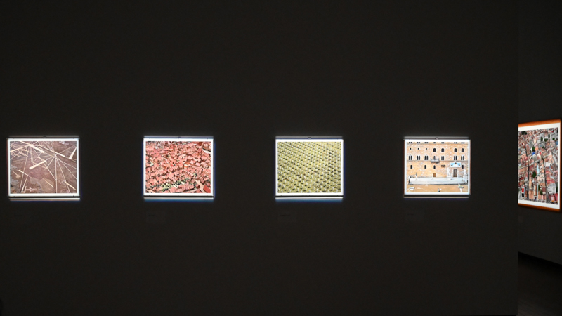 展示室より。小ぶりのサイズに見えるが、いずれもかなりの大サイズでの展示となっている