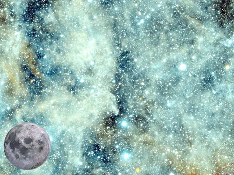 「Dragonfly Telephoto Array」で撮影された天体写真（月の画像は縮尺表示用）<br>Image by Pieter van Dokkum, Yale University.