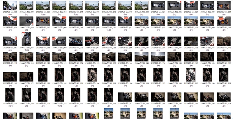 わずかな構図違いも含めてホンダPU搭載マシンが写っている写真は全部送ってもらった