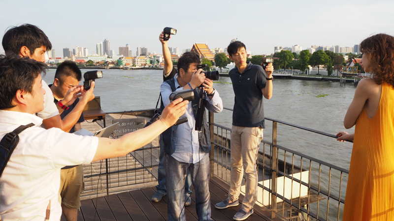 現地撮影時の一幕