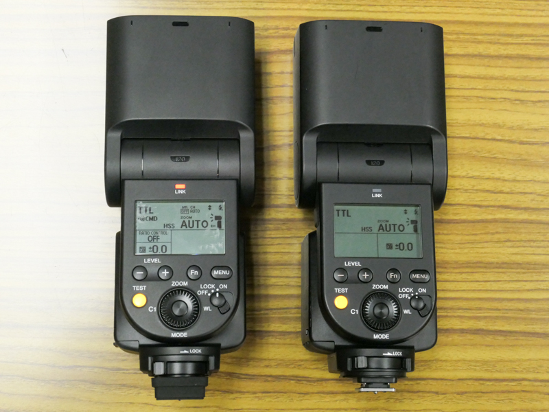 左から「HVL-F60RM2」、「HVL-F60RM」