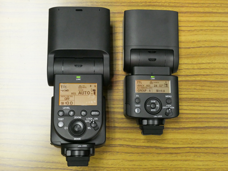 左から「HVL-F60RM2」、「HVL-F46RM」