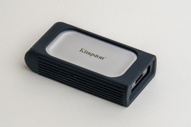 付属のラバースリーブに収納した状態