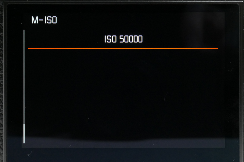 ISO感度は64-50000を選択可能