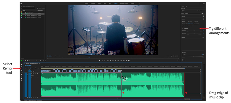 AIが編集点を判断して、自然な曲調のまま尺を変更するという