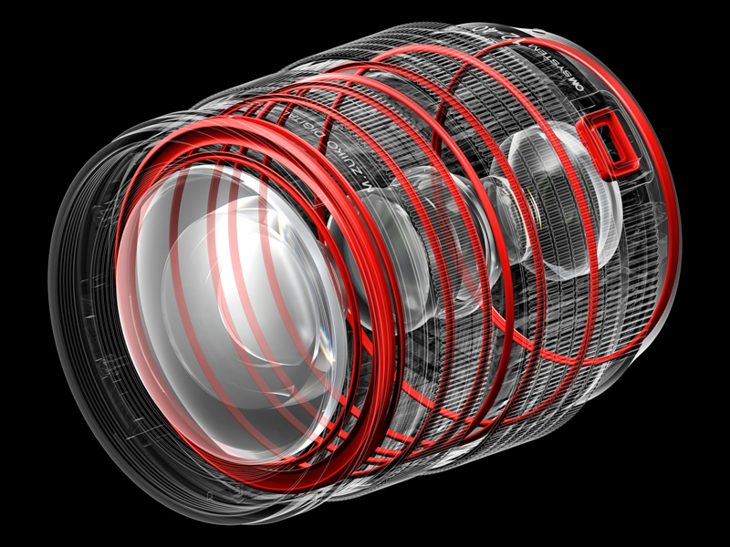 レンズ構成とシーリング