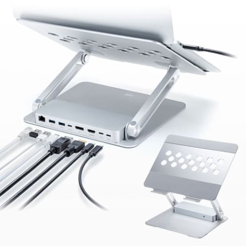 サンワサプライ、マグネット式のUSB Type-Cドッキングステーション