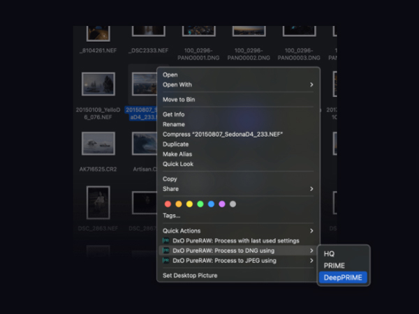 Lightroom ClassicからDxO PureRAW 2を実行できる