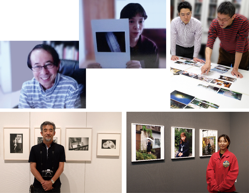 2019年レビュー開催後の個別アドバイス（オンライン・対面式）、2020年写真展開催時の様子