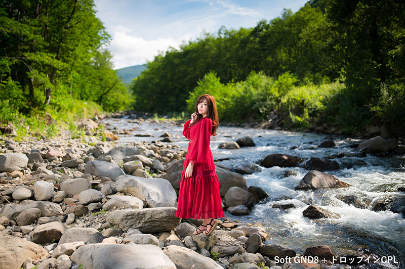 100×150mm K-SeriesソフトGND8＋ドロップインCPLフィルター使用（サンプル画像。H&Y提供）