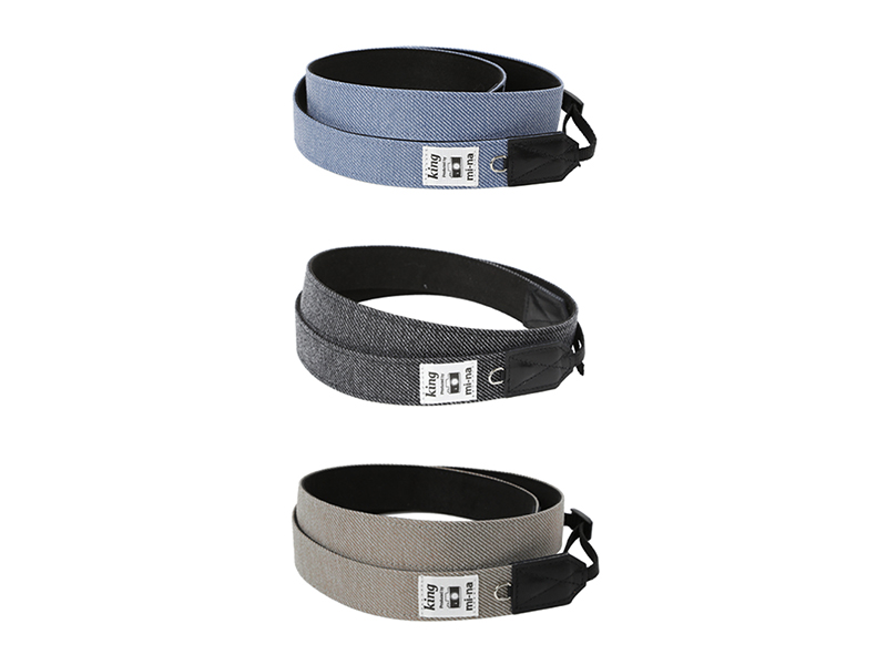 2.5cmモデル 上：ブルーデニム、中：ブラックデニム、下：ベージュデニム