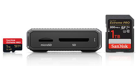 中央がPRO-READER SD＆microSD