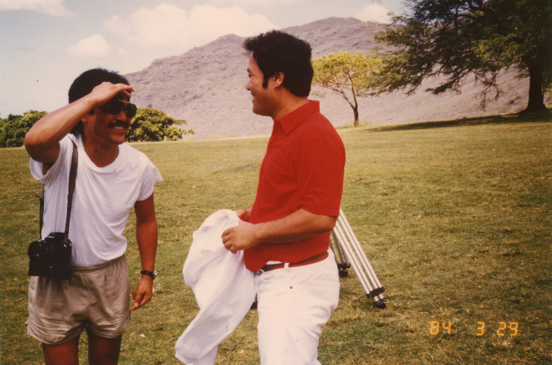 ハワイロケでのオフショット