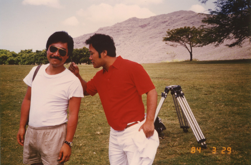 ハワイロケでのオフショット