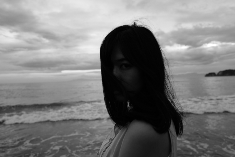 2019年7月撮影。材木座海岸にて