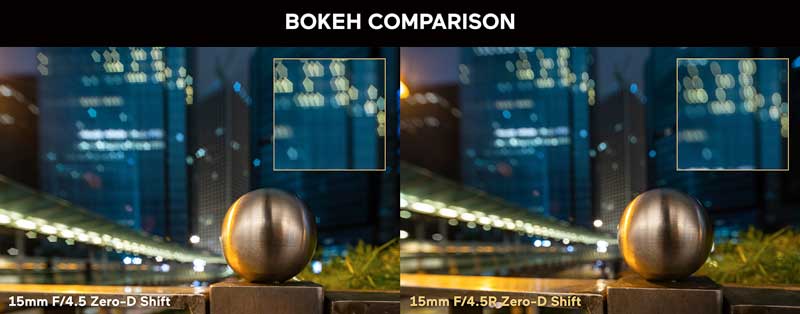 従来モデルとのボケ描写の違い