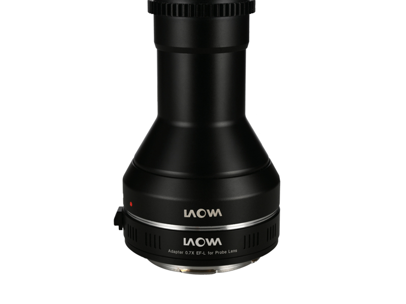 対応レンズに装着したところ