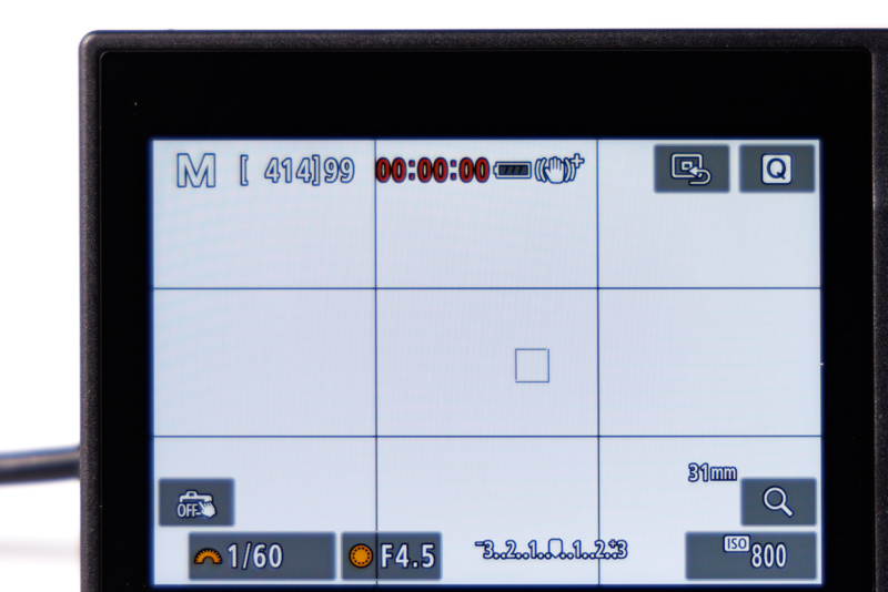 PD給電時（バッテリー残量がすべてグレーの状態）