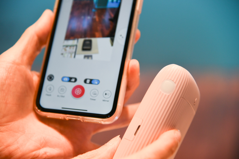 アプリからの操作で、Link 2のLEDが点灯。それによってLink 2でエフェクトを描けるようになる