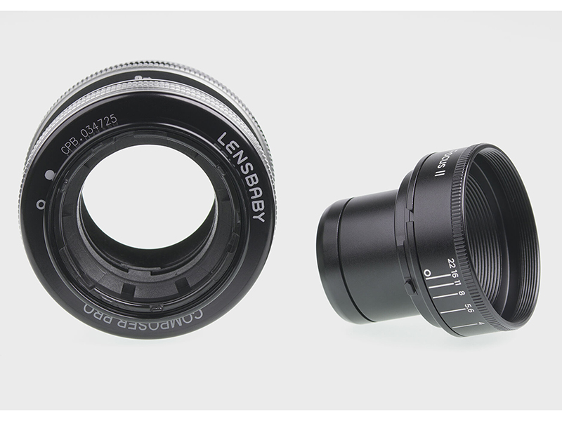 左が「コンポーザープロII」、右が「Soft Focus II 50 オプティック」