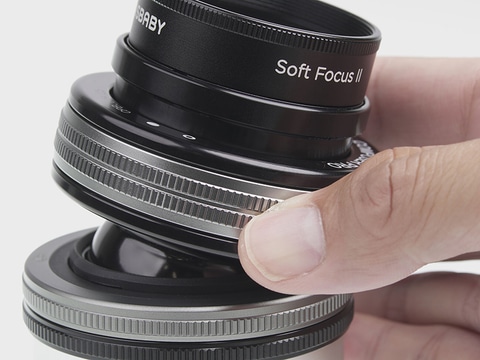 レンズベビー、ティルト鏡筒と50mmソフトフォーカスユニットのセット