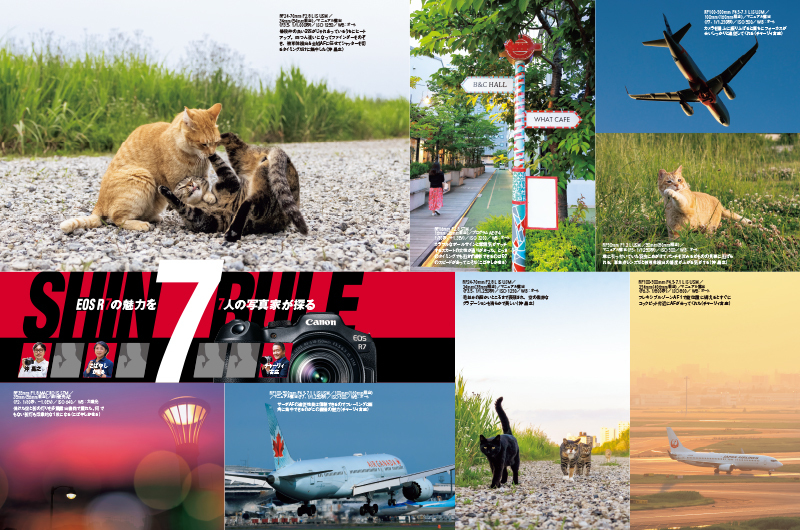 EOS R7の新企画「SHIN 7 RULE」。さまざまなジャンルの7人の写真家によるEOS R7の使いこなし術を紹介していく。第1回目は飛行機写真家のチャーリィ古庄さん、猫写真家の沖 昌之さん、スナップのこばやしかをるさんによるEOS R7の7つテクニックをお届けしよう。