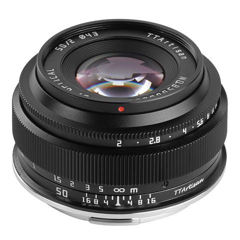 TTArtisan、約3.5cm厚のフルサイズ標準レンズ「50mm F2」海外