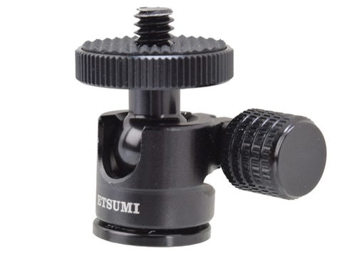 エツミ、撮影アクセサリー用の自由雲台3タイプ。手のひらサイズ