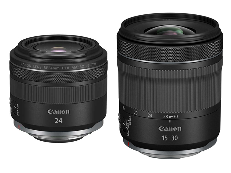 RF24mm F1.8 MACRO IS STM、RF15-30mm F4.5-6.3 IS STM
