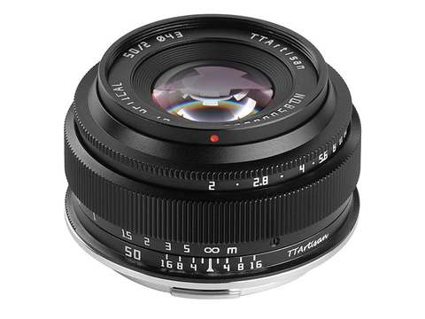 焦点工房、薄型・軽量レンズ「TTArtisan 50mm f/2」にキヤノンRFと