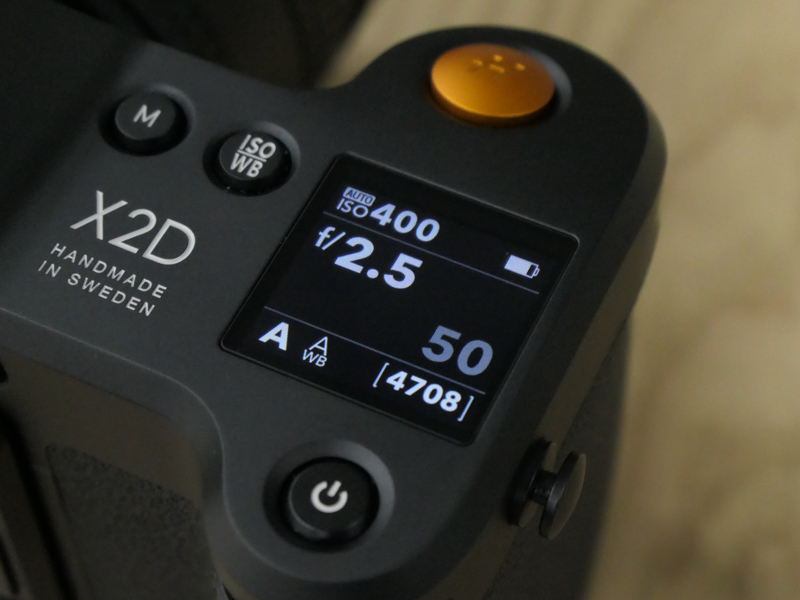 撮影時は、露出設定が表示される