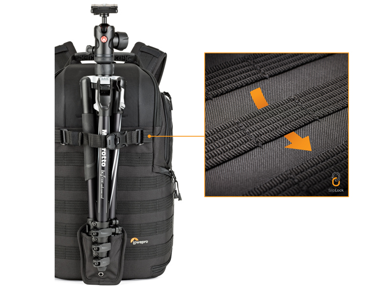 付属のクイックストラップと三脚キャップを利用して三脚を固定